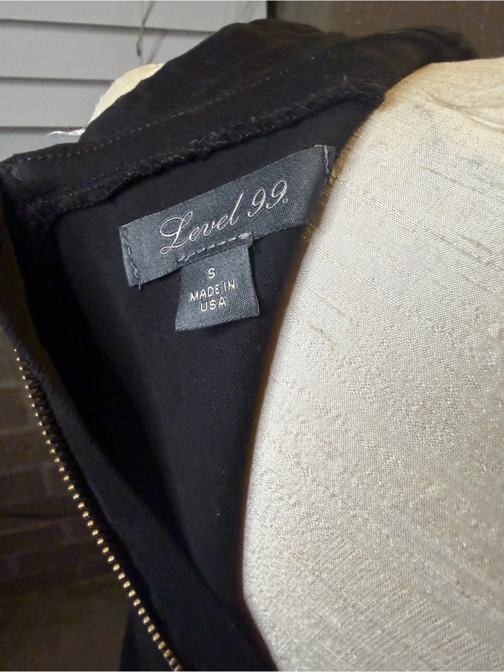 Level 99 Women's Black Stretch Jeans - Zip Front Slim